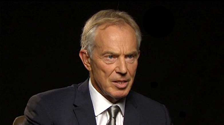 Ex-UK PM Blair says he urged Gadhafi to quit Libya in 2011